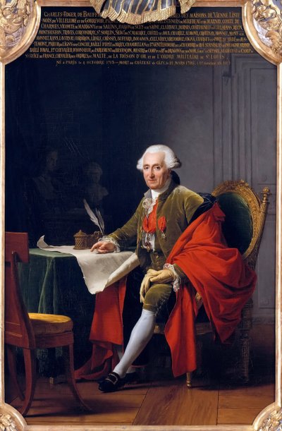 Charles-Roger, książę Bauffremont 1713-1795 autorstwa Adelaide Labille Guiard