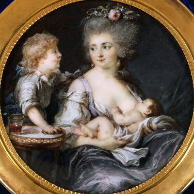 Madame Mitoire i jej dzieci. autorstwa Adelaide Labille Guiard