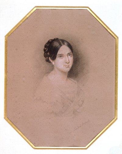 Portret Leopoldyna Hugo (1824-43) (rysunek) autorstwa Adele Julie Hugo