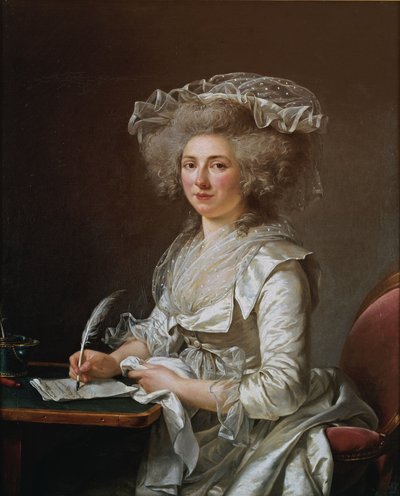 Francuski:  Portrait de femme Portret kobiety autorstwa Adelaide Labille Guiard