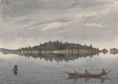 "Deer Island, Beaver Harbour, wyspa Vancouver, 15 lipca 1851 [Kanada]". autorstwa Admiral Sir Edward Gennys Fanshawe