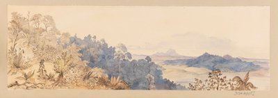 Z Quop Mountain lub wioski Sunta Dyaks z Indii Zachodnich, Ameryki Północnej i Borneo - album z wycinkami autorstwa Admiral Sir Edward Gennys Fanshawe