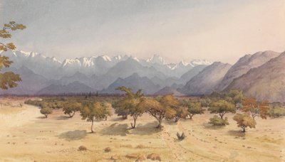 "Dwie ligi od Santa Rosa [Chile], 14 stycznia 1851 [z Andami i Aconcaguą] autorstwa Admiral Sir Edward Gennys Fanshawe