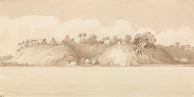 "Vewa, Wyspy Feejee, październik 1849 [Fidżi]". autorstwa Admiral Sir Edward Gennys Fanshawe