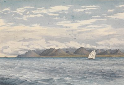 "Woody Point, wyspa Vancouver, 8 lipca 1851 [Kanada]". autorstwa Admiral Sir Edward Gennys Fanshawe