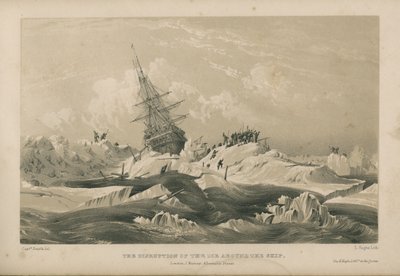 Rozerwanie lodu wokół statku autorstwa Admiral William Henry Smyth