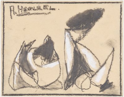 Kompozycja abstrakcyjna autorstwa Adolf Holzel