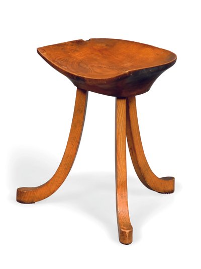 Stołek trójnożny, ok. 1905 (jesion) autorstwa Adolf Loos