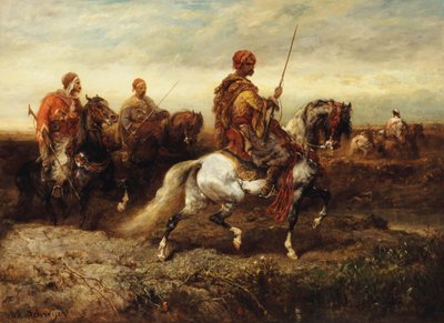 arabscy jeźdźcy, autorstwa Adolf Schreyer