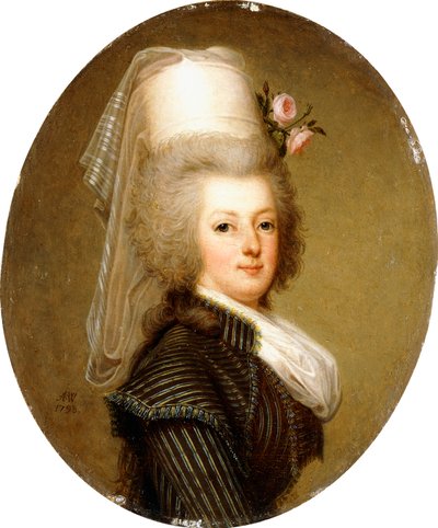 Portret królowej Marii Antoniny, 1793 autorstwa Adolf Ulrich Wertmuller