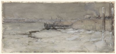 Rejs po lodzie po Maas w Rotterdamie autorstwa Adolf le Comte