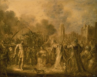 Triumf Dawida autorstwa Adolf van der Venne