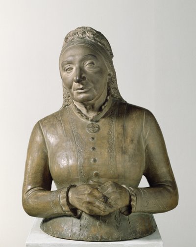 Portret Marie Fielder (1819-1901), 1882 (terakota) autorstwa Adolf von Hildebrand