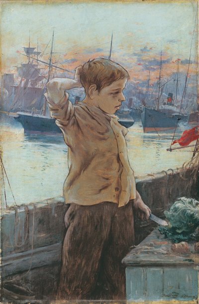 Chłopiec ze statku, 1887 autorstwa Adolfo Guiard y Larrauri