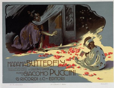 „Madame Butterfly” Puccini autorstwa Adolfo Hohenstein