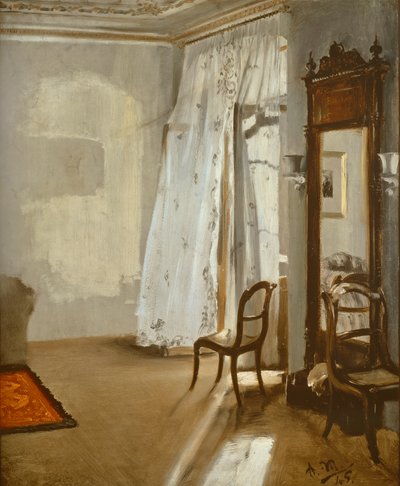 Pokój z balkonem autorstwa Adolph Menzel