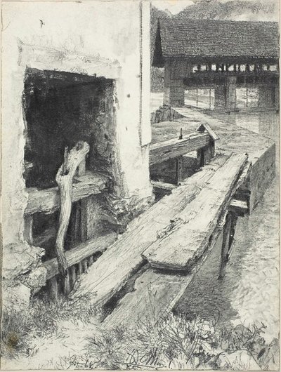 Śluza autorstwa Adolph Menzel