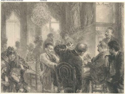 Gra karciana autorstwa Adolph Menzel
