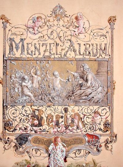 Strona tytułowa z Albumu Menzla, 1868 autorstwa Adolph Menzel