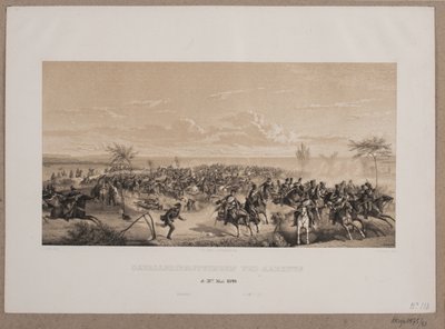 Szermierka kawalerii w Aarhus autorstwa Johan Adolph Kittendorff