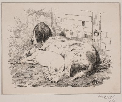 Dwóch przyjaciół autorstwa Johan Adolph Kittendorff