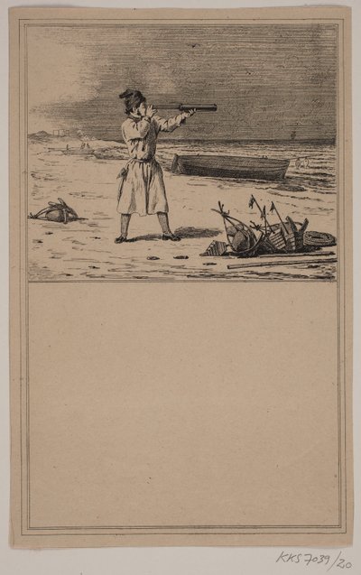 Pilot. Nie. 19 w Chr. Winther i M. Rørbye, „25 obrazków dla małych dzieci” autorstwa Johan Adolph Kittendorff