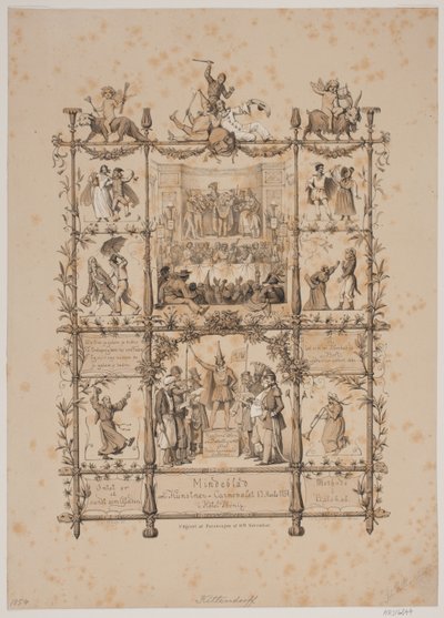 Pamiątkowy magazyn o karnawale artystycznym 3 marca 1854 r. autorstwa Johan Adolph Kittendorff