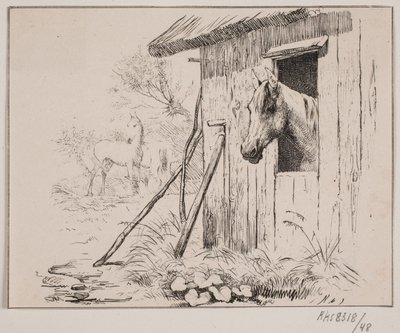 Koń młyński autorstwa Johan Adolph Kittendorff