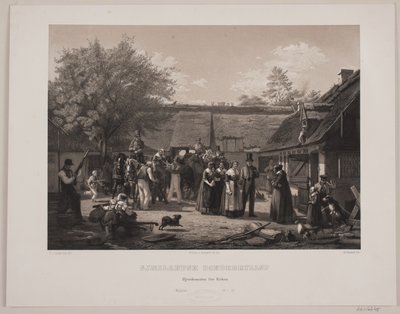 Wesele chłopskie zelandii autorstwa Johan Adolph Kittendorff