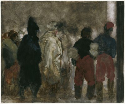 Przybycie francuskich jeńców wojennych do Berlina nocą autorstwa Adolph Menzel