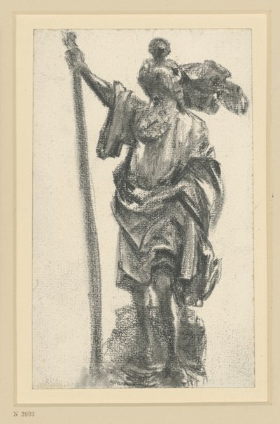Św. Krzysztof z Freibergu, mistrz apostołów, w Dreźnie autorstwa Adolph Menzel