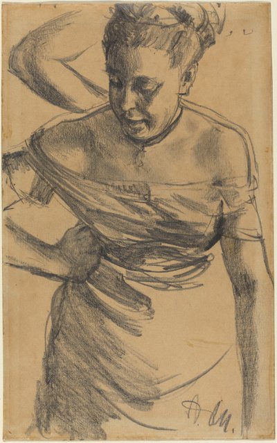 Studium kobiety autorstwa Adolph Menzel