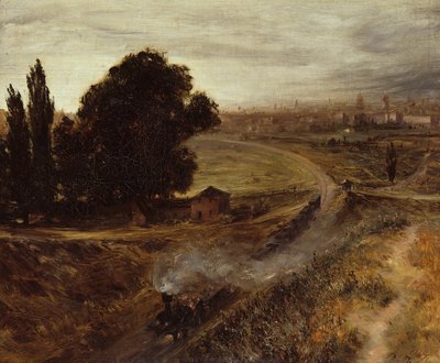 Kolej Berlin-Poczdam, 1847 autorstwa Adolph Menzel