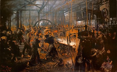 Walcownia żelaza autorstwa Adolph Menzel