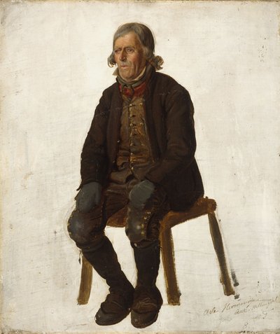 Portret Asle Hermandsøna z Hallingdal autorstwa Adolph Tidemand