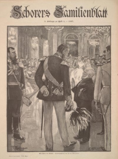 Scena z balu dworskiego autorstwa Adolph Menzel