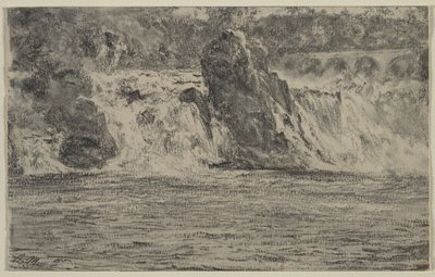 Wodospady Renu w Schaffhausen autorstwa Adolph Menzel