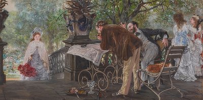 Plany podróży. 1875 autorstwa Adolph Menzel