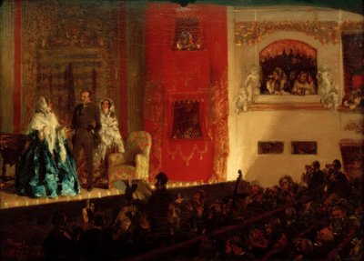 Theatre du Gymnase w Paryżu autorstwa Adolph Menzel