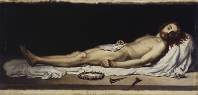 Szkic kościoła w Malakoff: Le Christ mort autorstwa Adolphe Henri Dubasty