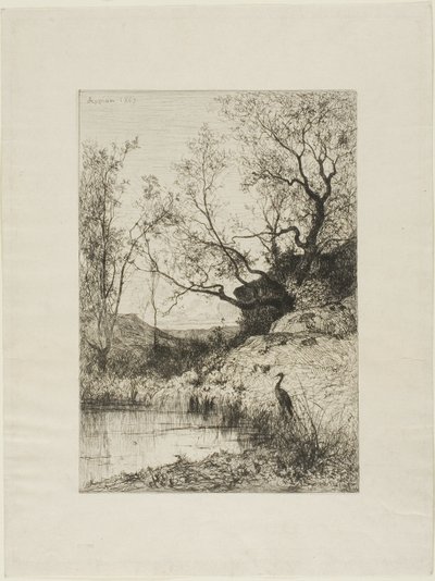 Staw w pobliżu Roussillon autorstwa Adolphe Appian