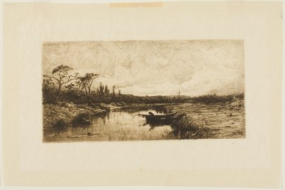 Jesienny wieczór: niedaleko Rossillon autorstwa Adolphe Appian
