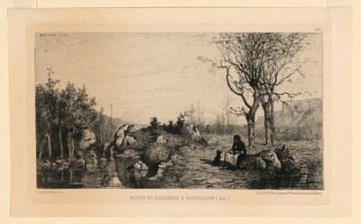 Banki Ruisseau w Rossillon autorstwa Adolphe Appian