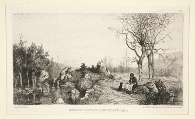Brzegi potoku w Rossilon (Ain) autorstwa Adolphe Appian