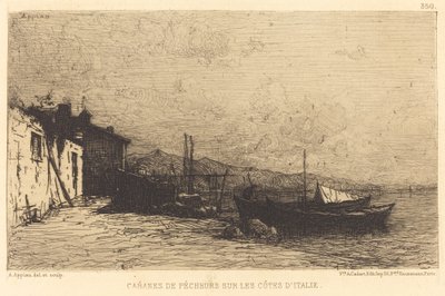 Chaty rybackie na wybrzeżach Włoch autorstwa Adolphe Appian