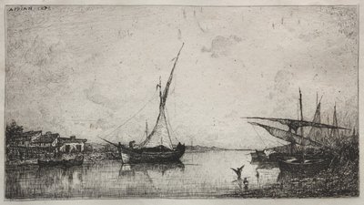 Kanał na Martiques autorstwa Adolphe Appian