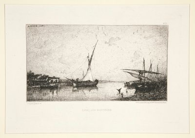 Kanał w Martigues autorstwa Adolphe Appian