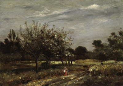 Krajobraz z drzewami owocowymi autorstwa Adolphe Appian