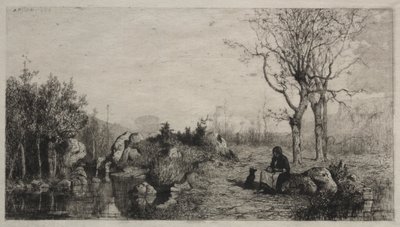 Brzeg strumienia w Rossillon autorstwa Adolphe Appian