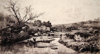 Źródło rzeki Albarine autorstwa Adolphe Appian